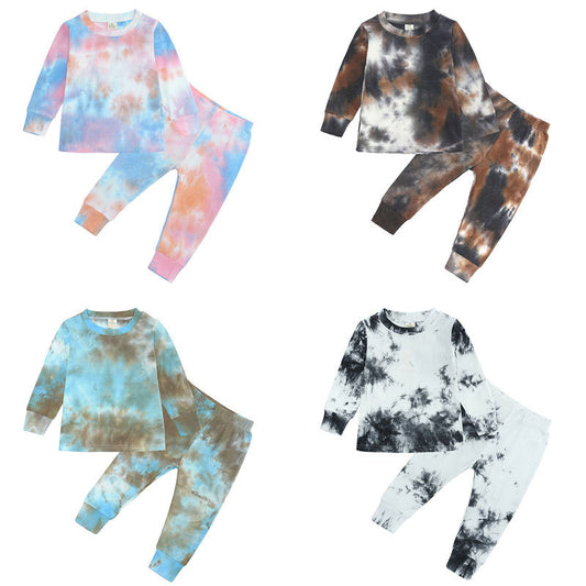 Traje de Baño Tie-Dye con Tira Lateral para Niños y Niñas - Image 2