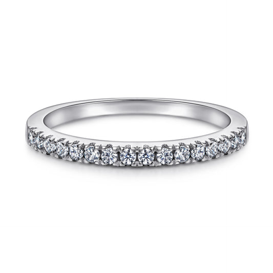 Anillo de Plata Esterlina para Novia con Circón Marqués y Diamantes en Línea - Image 2