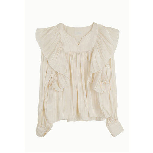 Blusa Retro Francesa de Elegante Temperamento para Mujer - Image 2