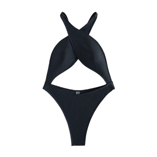 Bikini Enterizo Ajustado Cuello Alto para Mujer - Image 2