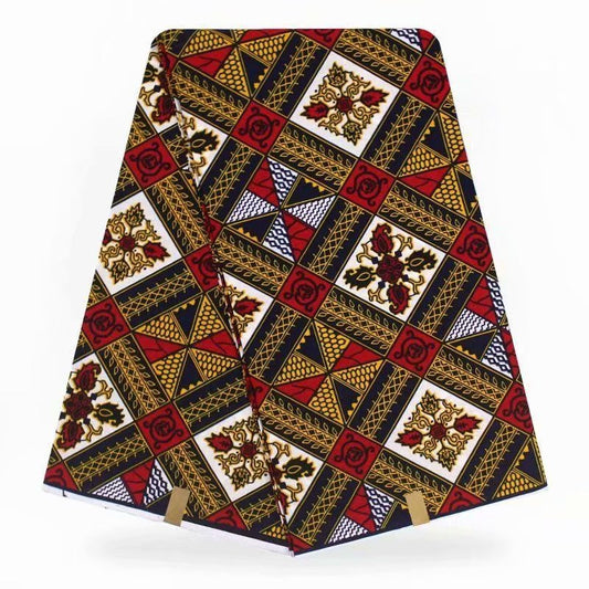 Tela Africana Batik Poliéster Estampada - Tela de Cera - Image 2
