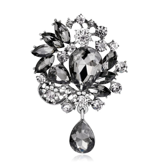 Broche Elegante de Aleación con Diamantes y Cristal - Image 2