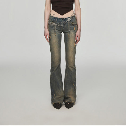 Jeans Rectos Desgastados Estilo Vintage - Image 2