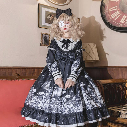 Zapatos Lolita Gótica Negra para Otoño Invierno - Image 2