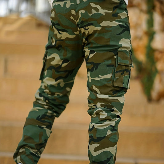 Pantalones Deportivos Cargo Camuflaje con Bolsillos Múltiples para Hombre - Image 2