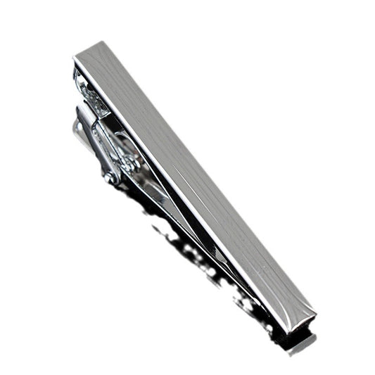 Clip para Corbata Plateado Minimalista - Elegancia Formal para Hombre - Image 2