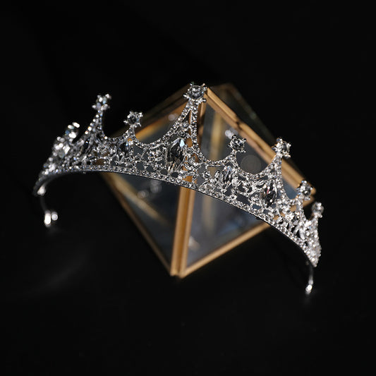 Corona Nupcial Barroca con Perlas y Cristales - Joyería para Novia - Image 2