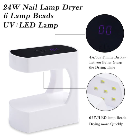 Lámpara LED Mini USB Q8 para Uñas de Gel - Image 2