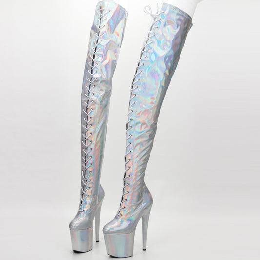 Botas Muslo Tacón Super Alto 20cm - Elegancia Extrema - Image 2