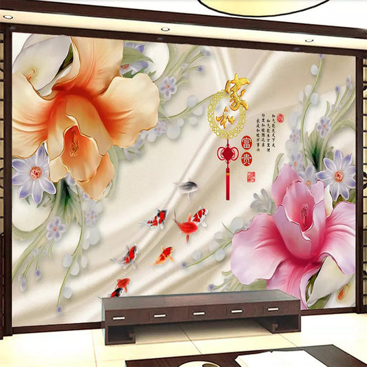 Talla de Jade Peonía Rosa - Fondo para Televisor - Image 2