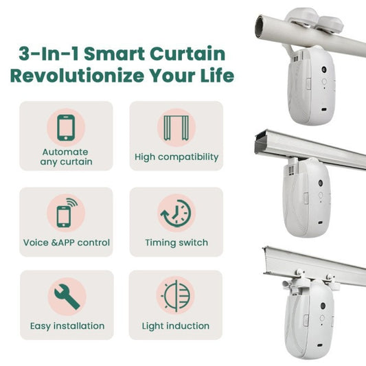 Controlador Inteligente de Cortinas Bluetooth con Diseño Moderno - Image 2