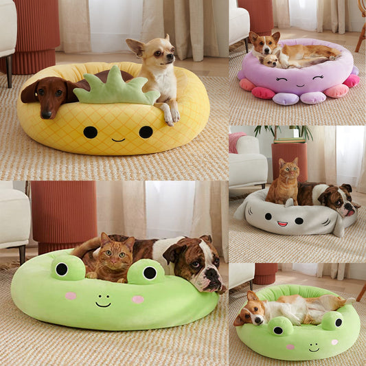 Cama Súper Suave para Mascotas con Diseño de Animales y Frutas - Image 2