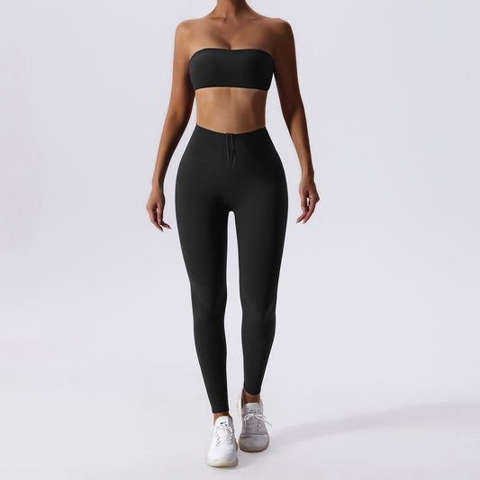 Conjunto de Yoga Ajustado Efecto Segunda Piel para Mujer - Image 2
