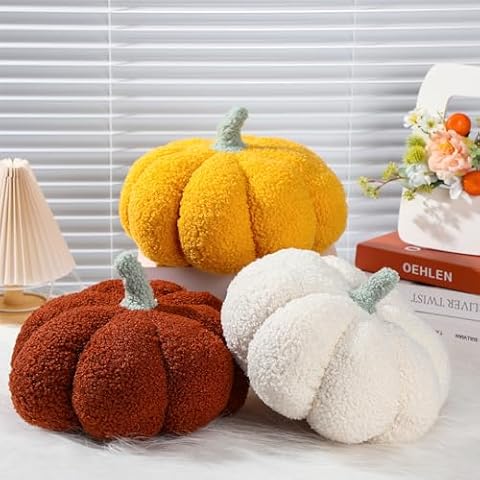 Almohada Decorativa Calabaza 3D - Cojín Otoñal para Acción de Gracias y Navidad - Image 2