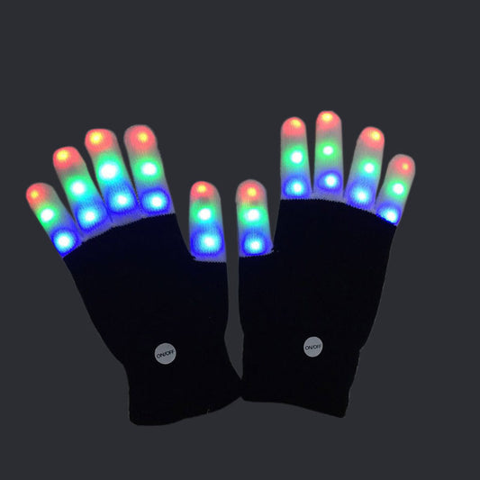 Guantes LED Navideños con Destellos de Colores Cálidos - Image 2