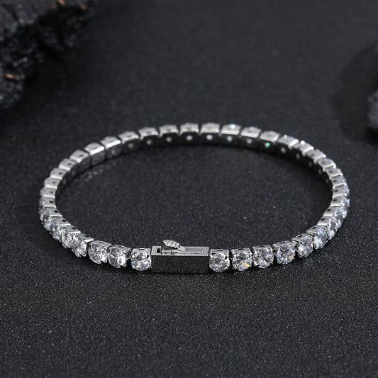 Pulsera para Hombre Acero Inoxidable con Circones y Cierre de Resorte - Image 2