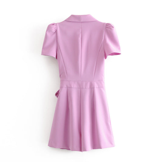 Jumpsuit Casual de Mujer en Tono Sólido - Elegancia Versátil - Image 2