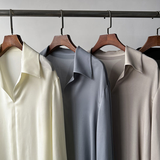 Camisa de Seda Suave con Colgante Cómodo - Image 2