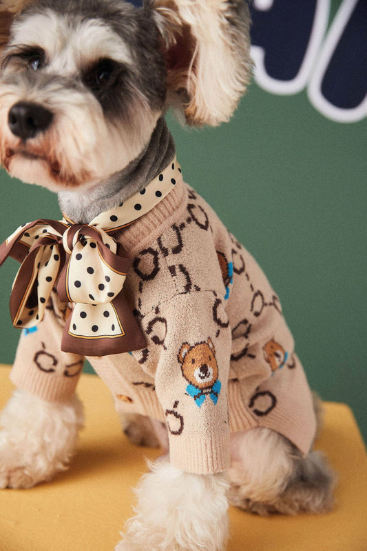 Suéter Cardigan para Perros Pequeños Schnauzer y Pomerania - Image 2