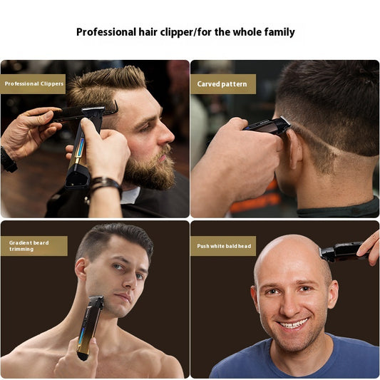 Cortadora de Cabello Eléctrica Profesional Retro con Grabado de Precisión - Image 2