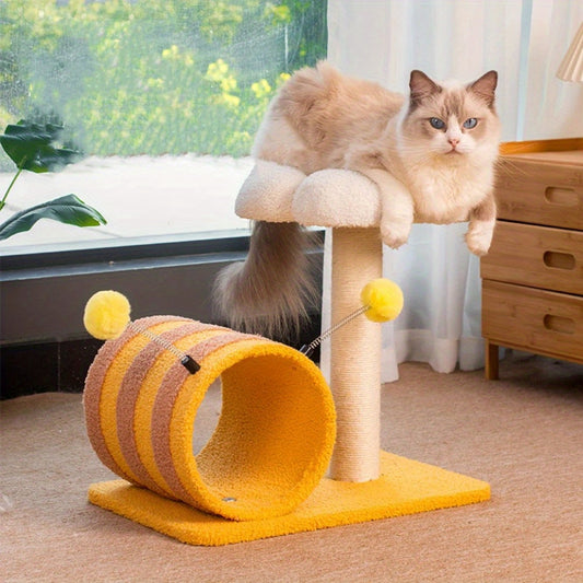 Árbol para Gatos con Túnel y Rascador de Sisal - Marco de Escalada Bee Cat - Image 2