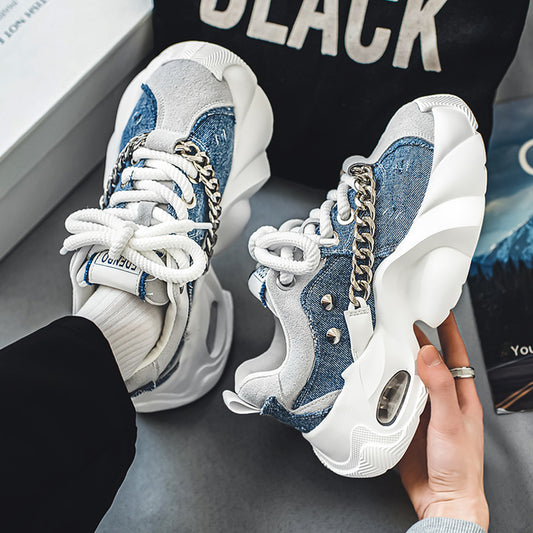 Tenis Casuales Elevados para Hombre con Suela Gruesa - Image 2