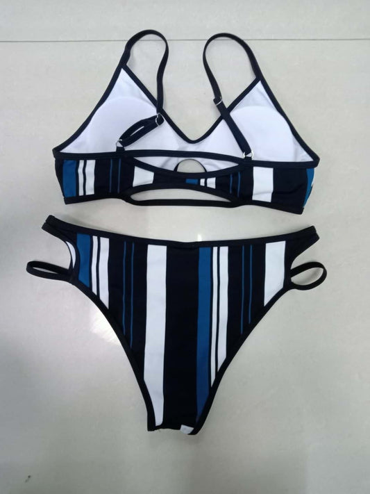 Bikini de Rayas Verticales Estilo Europeo y Americano - Image 2