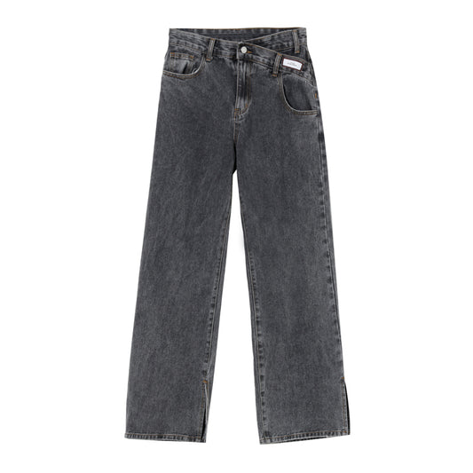 Pantalones Acampanados Cintura Alta Casuales con Abertura Trendy - Image 2