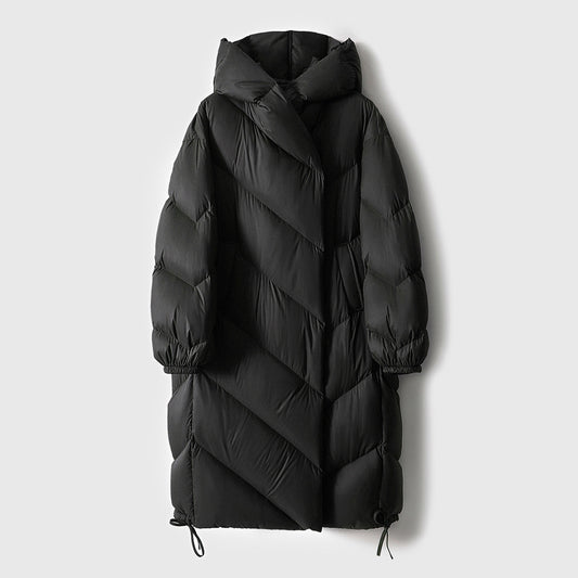 Abrigo Largo de Plumón de Pato 90% para Invierno - Mujer Talla Extendida - Image 2