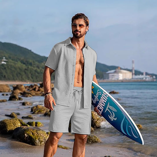 Conjunto Deportivo Casual de Punto: Playera y Shorts - Image 2