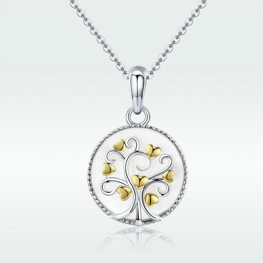 Collar de Plata Esterlina con Baño de Oro - Diseño Ovalado para Mujer - Image 2