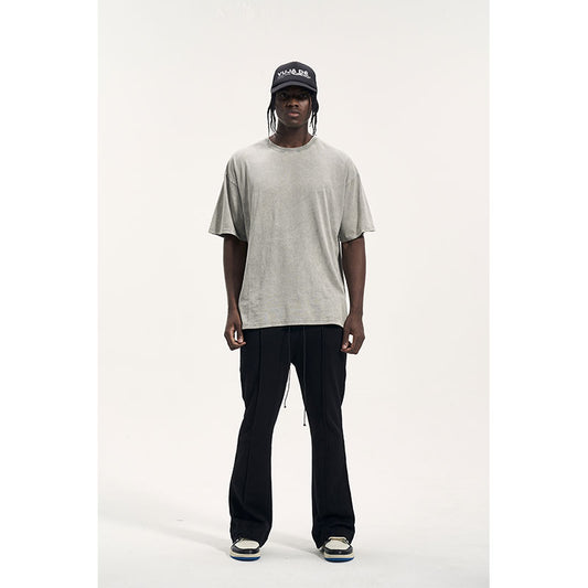 Traje Casual Negro Personalizado con Pantalones de Sudadera para Hombre - Image 2