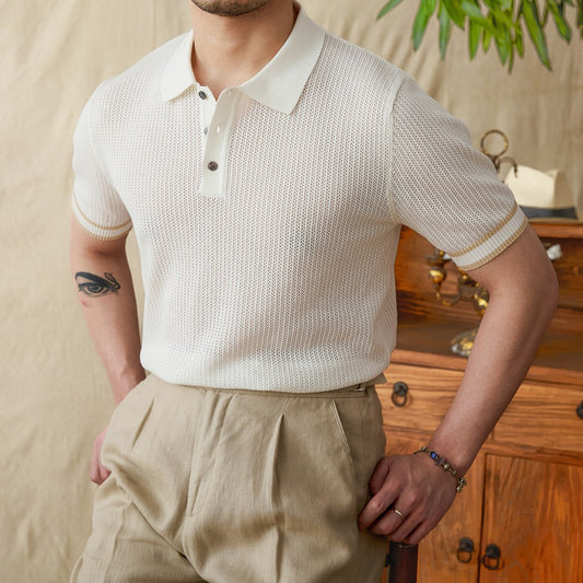 Camisa Casual Ejecutiva con Detalles Calados - Image 2