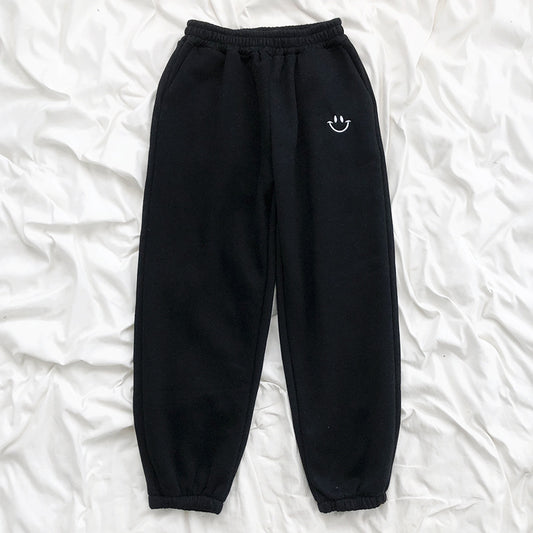 Pantalones Cintura Alta con Bordado Smiley Deportivo - Image 2