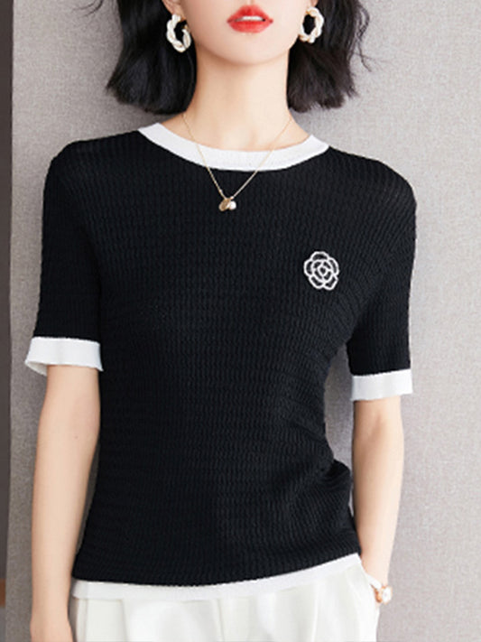 Playera Tejida Elástica para Verano - Comodidad y Estilo para Mujer - Image 2