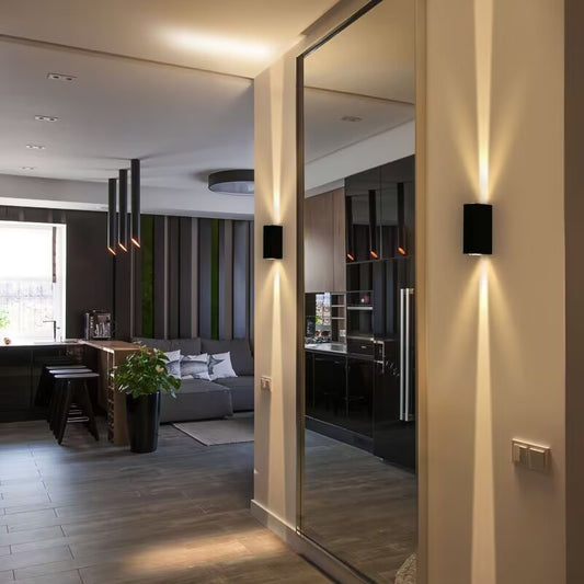 Lámpara de Pared Exterior Doble Artística - Luz Impermeable para Fachadas y Escaleras - Image 2