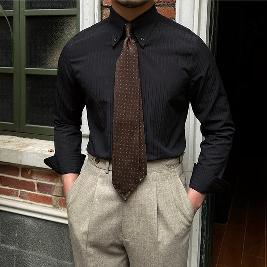Camisa Casual de Manga Larga en Seersucker Transpirable para Hombre - Image 2