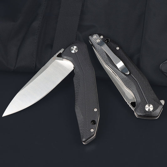 Cuchillo Plegable Táctico D2 Portátil para Autodefensa - Image 2