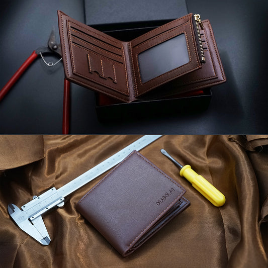 Billetera para Hombre con Cierre de Cremallera - Regalo Perfecto para San Valentín - Image 2