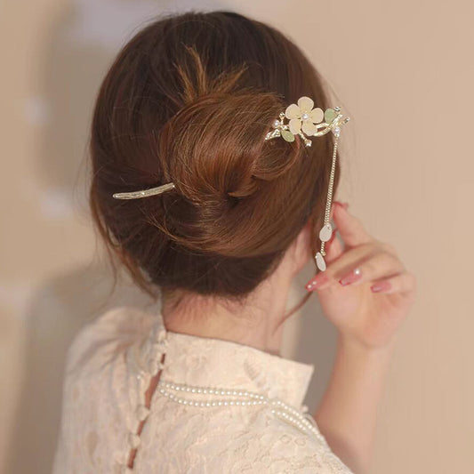 Pasador Vintage de Placa Metálica - Accesorio de Cabello Estilo Antiguo - Image 2