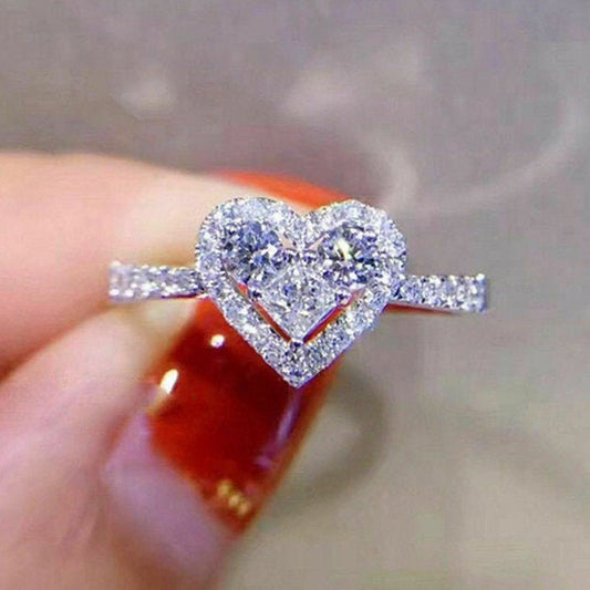Anillo de Amor Zircón Cristal - Diseño Europeo y Americano - Image 2