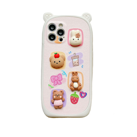 Funda para Celular Oso 3D con Orejas - Diseño Lindo para Mujeres - Image 2
