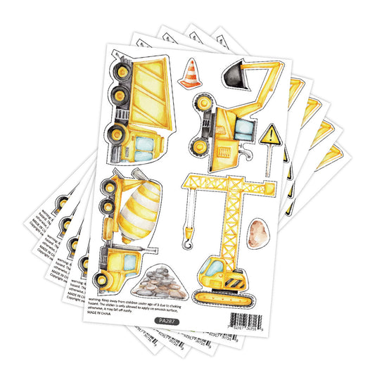 Stickers Adhesivos Decorativos Excavadora Infantil para Dormitorio Infantil - Image 2