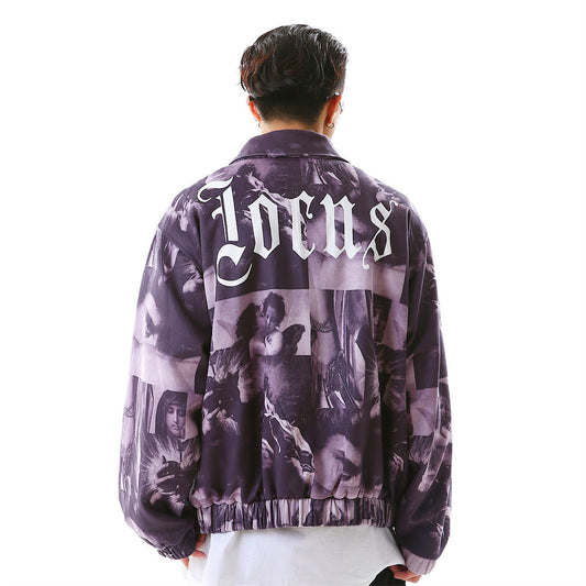 Chaqueta Blazer Oversize Estampado Completo Solapa Clásica para Hombre - Image 2