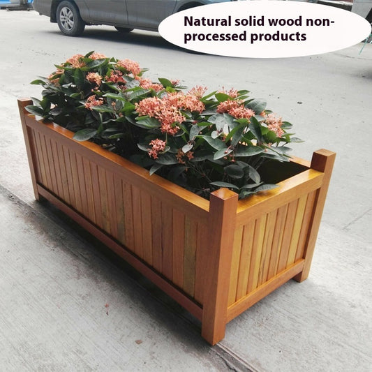 Jardinera Comercial de Madera Maciza para Espacios Públicos - Image 2