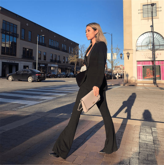 Pantalones Acampanados de Cintura Alta para Mujer - Image 2