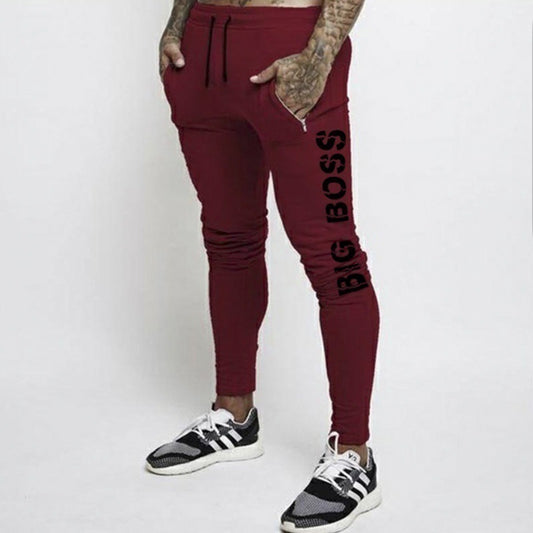 Pantalones de Chándal Largos para Hombre con Estampado de Color Sólido - Image 2