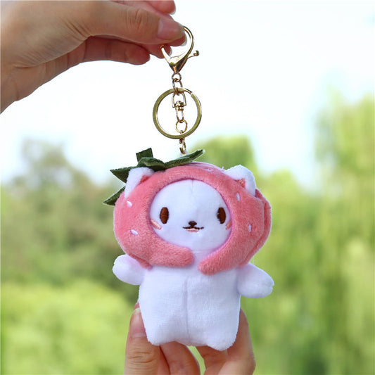 Llavero Peluche Adorable - Personajes Lindos Pollito, Gato, Perro, Oso y Nube - Image 2