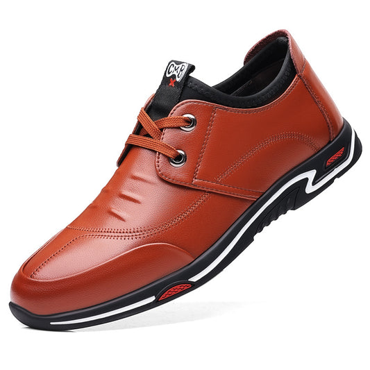 Zapatos Casuales de Cuero para Hombre con Suela Flexible y Transpirable - Image 2