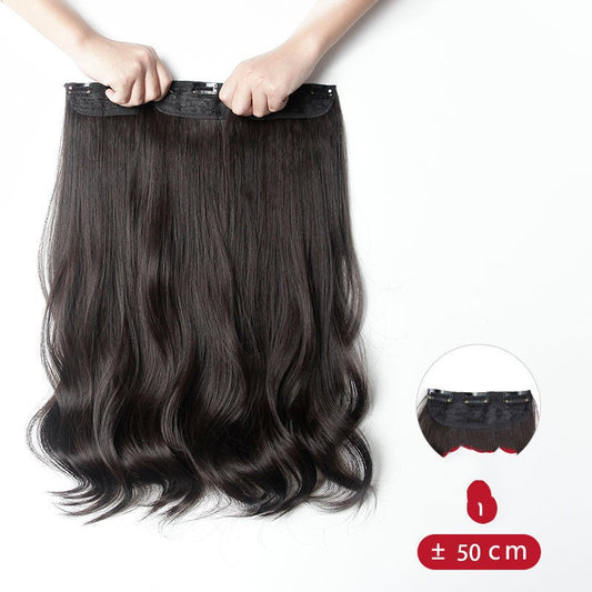 Extensiones de Cabello Ondulado Invisible - Peluca Postiza de Largo Volumen para Verano - Image 2